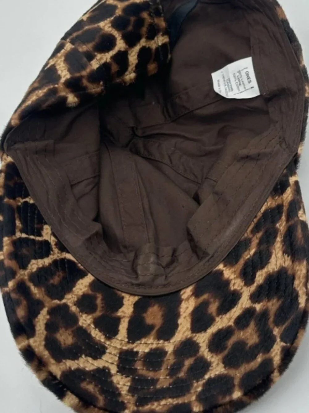 J. Crew Collection Leather 2013 Leopard Calf Hair Baseball Cap Hat